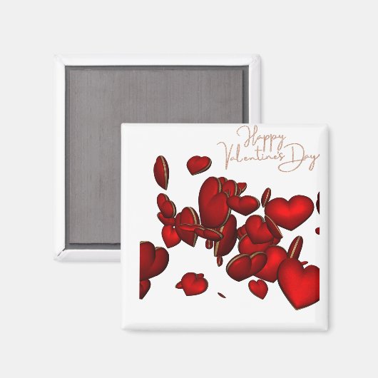 Imán 🧲 Cuadrado Happy Valentine’s Day マグネット (正面/裏面)