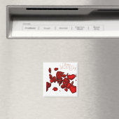 Imán 🧲 Cuadrado Happy Valentine’s Day マグネット (インサイチュ (食洗機))