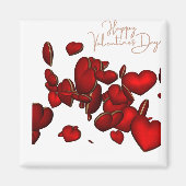 Imán 🧲 Cuadrado Happy Valentine’s Day マグネット (正面)