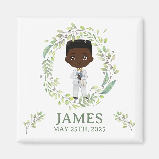 Imán cuadrado Primera Comunión JAMES マグネット (正面)