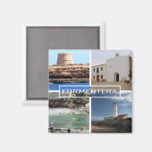 imán de Formentera en las Islas Baleares マグネット (正面/裏面)