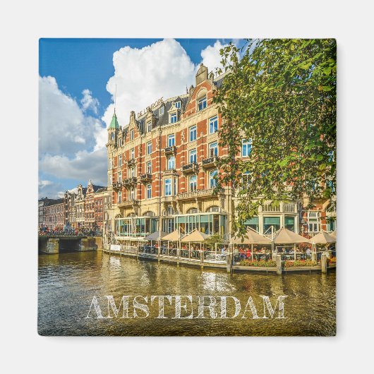 imán de la ciudad de Amsterdam en Paises Bajos マグネット (正面)