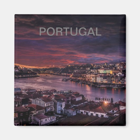 imán de la ciudad de Porto en Portugal マグネット (正面)