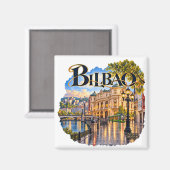 Imán de nevera Bilbao マグネット (正面/裏面)