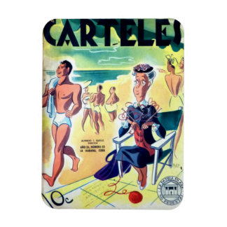 Iman de Nevera Cuba Vintage Revista マグネット