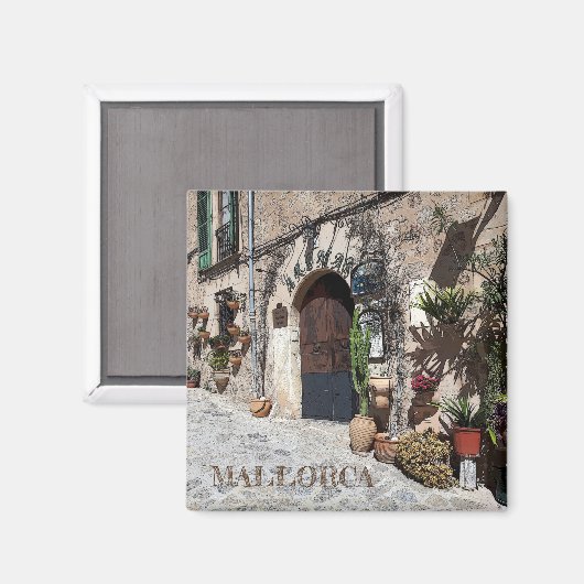imán de Valldemossa en la isla de Mallorca マグネット (正面/裏面)
