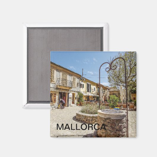 imán de Valldemossa en la isla de Mallorca マグネット (正面/裏面)