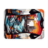 Imán flexible, Nueva York, graffiti マグネット (横)