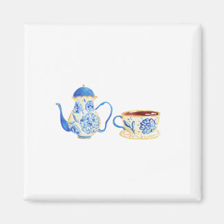 Iman floral azul マグネット