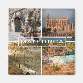 imán fotomontaje de la isla de Mallorca - Majorca マグネット