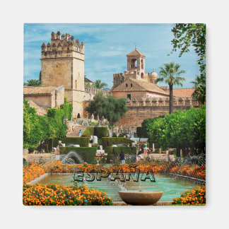 imán Jardines del Alcázar de Cordoba, España マグネット
