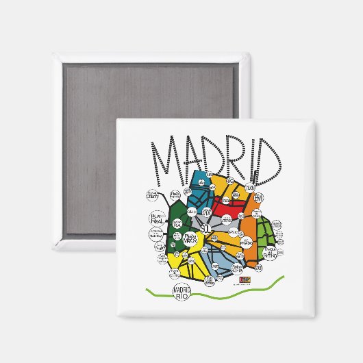 IMAN MADRID. CITIES COLLECTION. マグネット (正面/裏面)