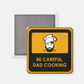 IMAN PARA NEVERA PAPA COCINANDO マグネット (正面/裏面)
