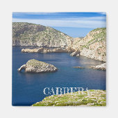 imán parque natural de Cabrera en Baleares マグネット (正面)