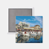imán puerto de Soller en Mallorca, Majorca マグネット (正面/裏面)