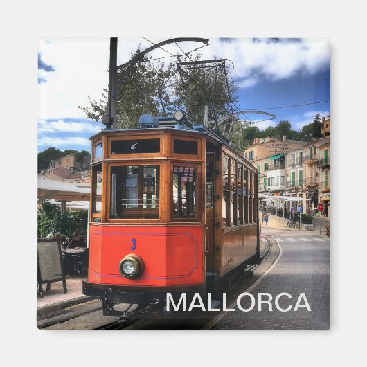 imán tren de Soller, en la isla de Mallorca マグネット (正面)