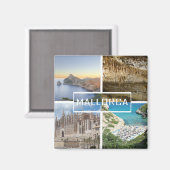 imán varias fotos de la isla de Mallorca マグネット (正面/裏面)