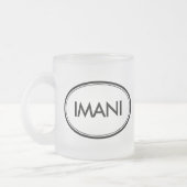 Imani フロストグラスマグカップ (左)