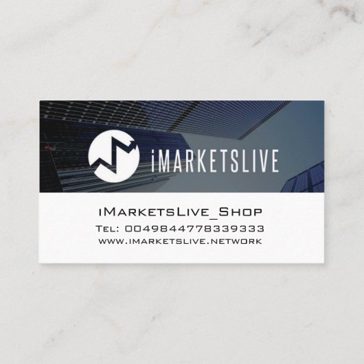 iMarketsLive Business Card1 名刺 (裏面)