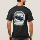 IMBOC '01 tbデュアルデザイン（男性） -黒のTシャツ Tシャツ (裏面)