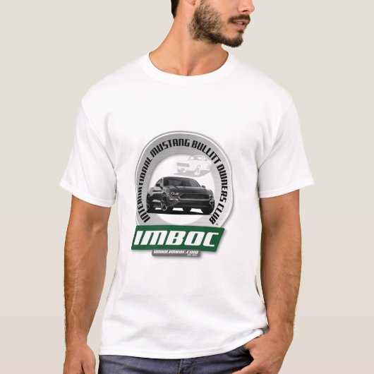 IMBOC '19黒(男性) -白いTシャツ Tシャツ (正面)