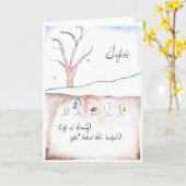 Imbolcの挨拶状 カード (黄色い花)