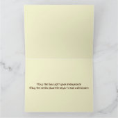 Imbolc恵み、セントBrigidクロスグリーティングカード カード (内部)