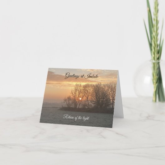 Imbolc挨拶 カード (正面)