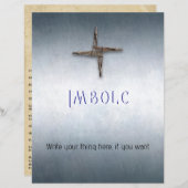 Imbolc Book of Shadows Page with Correspondences (正面/裏面)