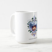 Imbolc Candle Veil T-Shirt | Veiled Rebirth Flame コーヒーマグカップ (正面左)