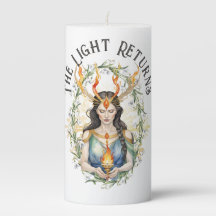 Imbolc Wiccan Goddess Flame & Snowdrop Flowers