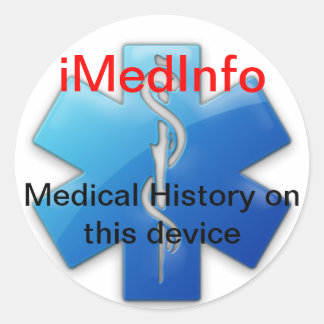 iMedInfoラウンドステッカー ラウンドシール
