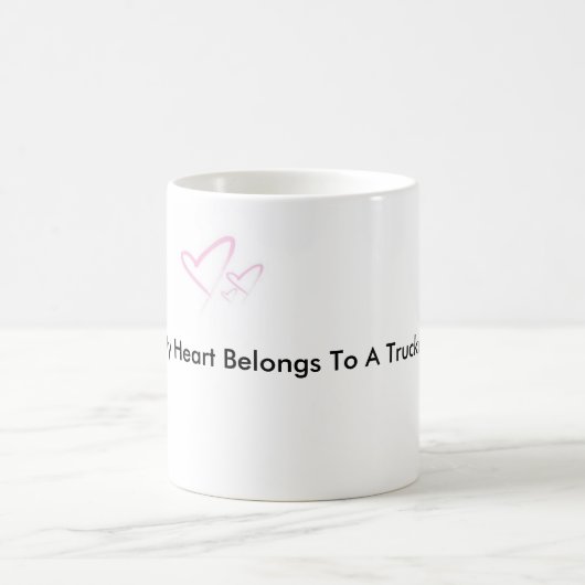 img事はトラック運転手に、私のハート属します コーヒーマグカップ (中央)