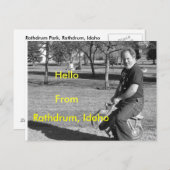 IMG_0034-4、Rathdrum、Idaho、HelloFrom ポストカード (正面/裏面)
