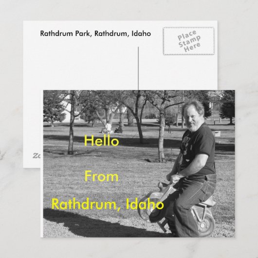 IMG_0034-4、Rathdrum、Idaho、HelloFrom ポストカード (正面/裏面)