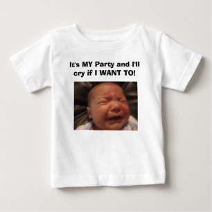 IMG_0133のそれは私のパーティーであり、私がにほしければ私は叫びます! ベビーTシャツ