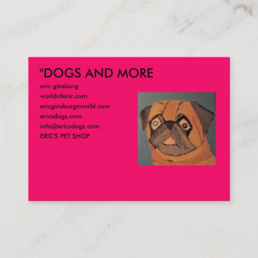 IMG_0135、"犬および多くのエリックのginsburg、worldo… 名刺 (正面)