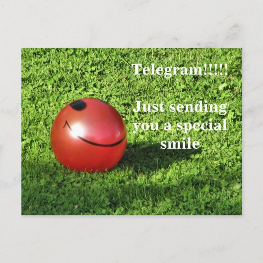 IMG_0530、電報！!!！お手紙を送って… ポストカード (正面)