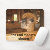 IMG_0591、"アルパカの実質のお金。" マウスパッド (マウス)