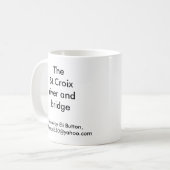 IMG_2426、Stillwater、MNのSt.Croixの川… コーヒーマグカップ (正面左)