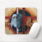 IMG_2593whiteの水牛 マウスパッド (マウス)