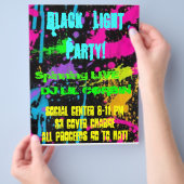 img-thing, Black Lightパーティー!,ソーシャルセンター8-... チラシ (手)