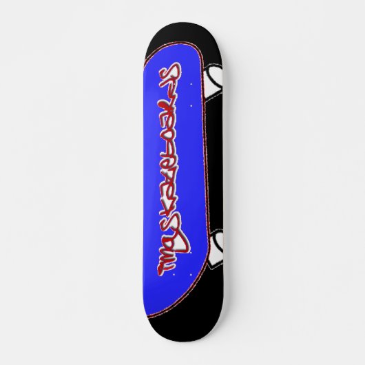 imgskateboards (スケートボード) – 青と赤 スケートボード (正面)