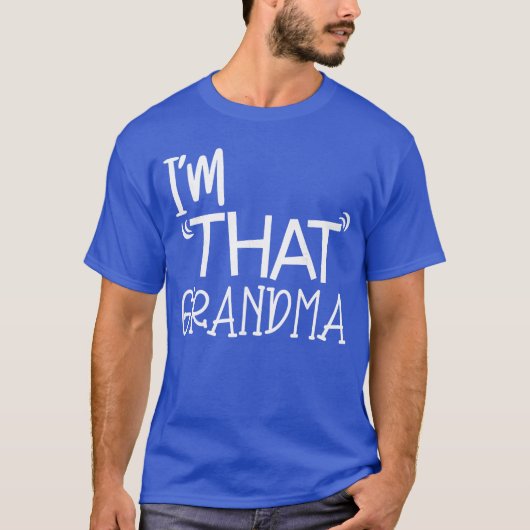 Imhat Grandma Funny Best Auntee retro Tシャツ (正面)