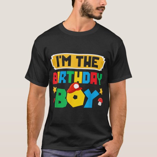 Imhe Birthday Boy Game Gaming Family Matchings boy Tシャツ (正面)