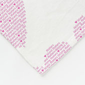 IMHMのハート毛布(小さい) フリースブランケット (角)