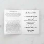 Imieniny – ポーランパーソナライズされたドの名刺 カード (内部)