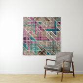 Imitation of indian patchwork pattern with texture タペストリー (インサイチュ(横))