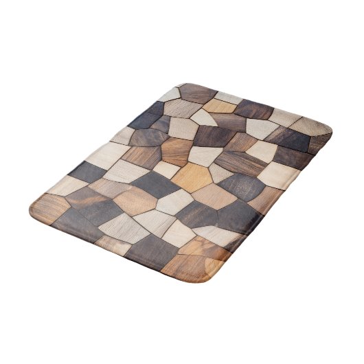 Imitation Wooden Tile バスマット (アングル)