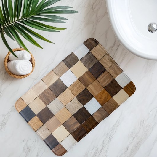 Imitation Wooden Tile バスマット